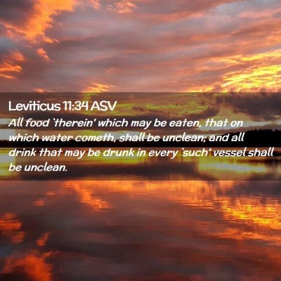 Picture 02 - Leviticus 11:34 ASV - All food `therein' which may be eaten, that on - Bible Verse Picture