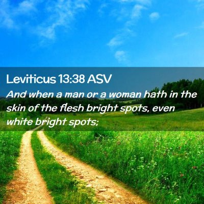 Picture 02 - Leviticus 13:38 ASV - And when a man or a woman hath in the skin of the - Bible Verse Picture