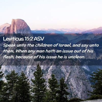 Picture 02 - Leviticus 15:2 ASV - Speak unto the children of Israel, and say unto - Bible Verse Picture