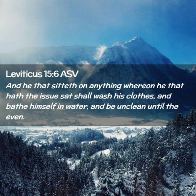 Picture 02 - Leviticus 15:6 ASV - And he that sitteth on anything whereon he that - Bible Verse Picture