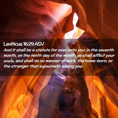 Picture 02 - Leviticus 16:29 ASV - And it shall be a statute for ever unto you: in - Bible Verse Picture