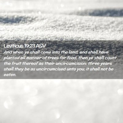Picture 02 - Leviticus 19:23 ASV - And when ye shall come into the land, and shall - Bible Verse Picture