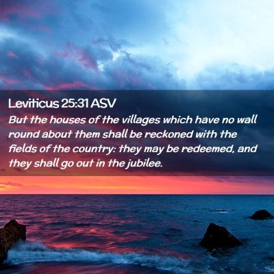 Picture 02 - Leviticus 25:31 ASV - But the houses of the villages which have no wall - Bible Verse Picture
