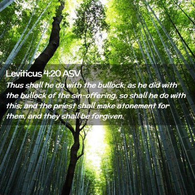 Picture 02 - Leviticus 4:20 ASV - Thus shall he do with the bullock; as he did with - Bible Verse Picture