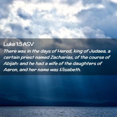 Picture 02 - Luke 1:5 ASV - There was in the days of Herod, king of Judaea, a - Bible Verse Picture