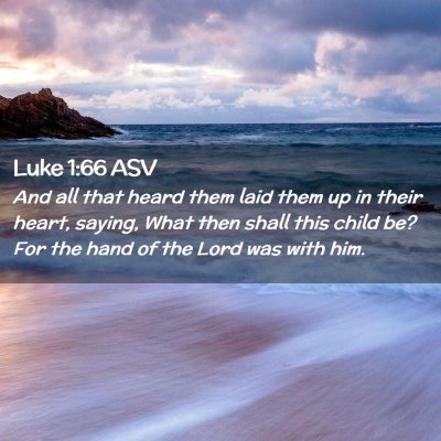 Picture 02 - Luke 1:66 ASV - And all that heard them laid them up in their - Bible Verse Picture