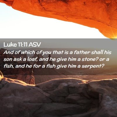 Picture 02 - Luke 11:11 ASV - And of which of you that is a father shall his - Bible Verse Picture
