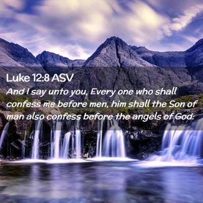 Picture 02 - Luke 12:8 ASV - And I say unto you, Every one who shall confess - Bible Verse Picture