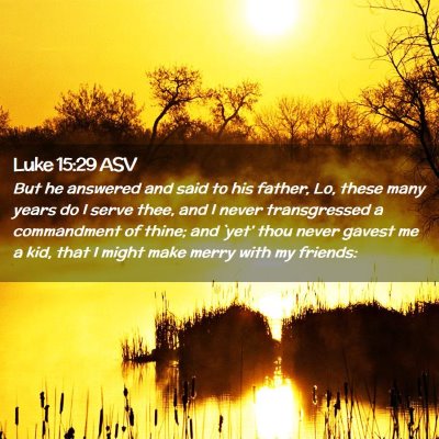 Picture 02 - Luke 15:29 ASV - But he answered and said to his father, Lo, these - Bible Verse Picture