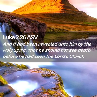 Picture 02 - Luke 2:26 ASV - And it had been revealed unto him by the Holy - Bible Verse Picture