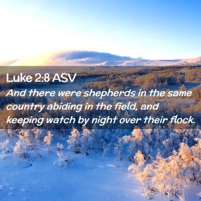 Picture 02 - Luke 2:8 ASV - And there were shepherds in the same country - Bible Verse Picture