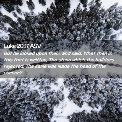 Picture 02 - Luke 20:17 ASV - But he looked upon them, and said, What then is - Bible Verse Picture