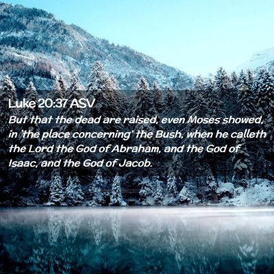 Picture 02 - Luke 20:37 ASV - But that the dead are raised, even Moses showed, - Bible Verse Picture