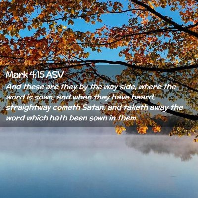 Picture 02 - Mark 4:15 ASV - And these are they by the way side, where the - Bible Verse Picture