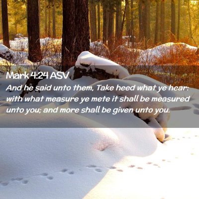 Picture 02 - Mark 4:24 ASV - And he said unto them, Take heed what ye hear: - Bible Verse Picture
