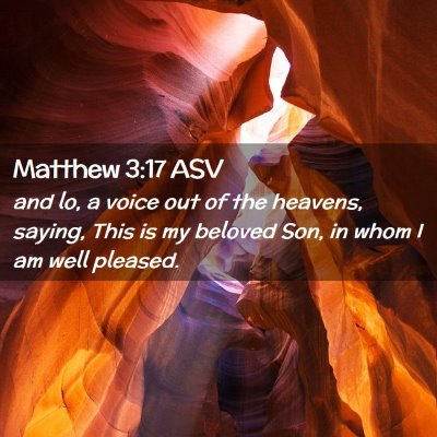 Picture 02 - Matthew 3:17 ASV - and lo, a voice out of the heavens, saying, This - Bible Verse Picture