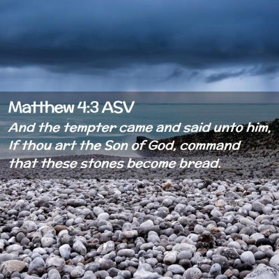 Picture 02 - Matthew 4:3 ASV - And the tempter came and said unto him, If thou - Bible Verse Picture