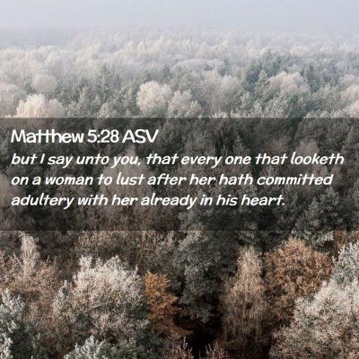Picture 02 - Matthew 5:28 ASV - but I say unto you, that every one that looketh - Bible Verse Picture