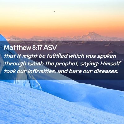Picture 02 - Matthew 8:17 ASV - that it might be fulfilled which was spoken - Bible Verse Picture