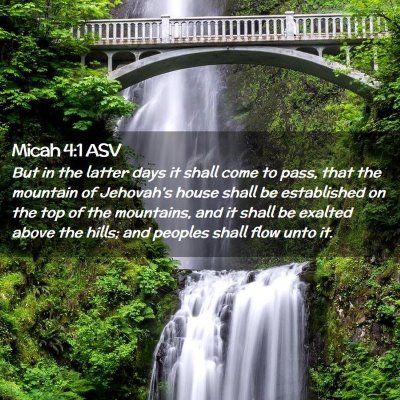 Picture 02 - Micah 4:1 ASV - But in the latter days it shall come to pass, - Bible Verse Picture