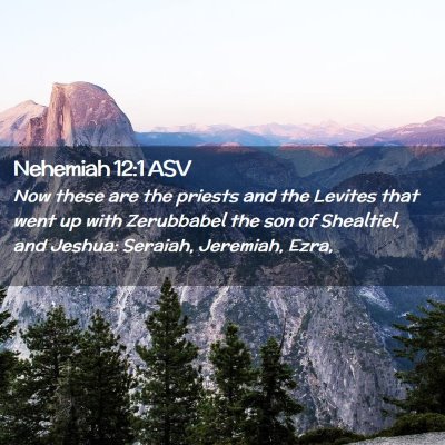 Picture 02 - Nehemiah 12:1 ASV - Now these are the priests and the Levites that - Bible Verse Picture