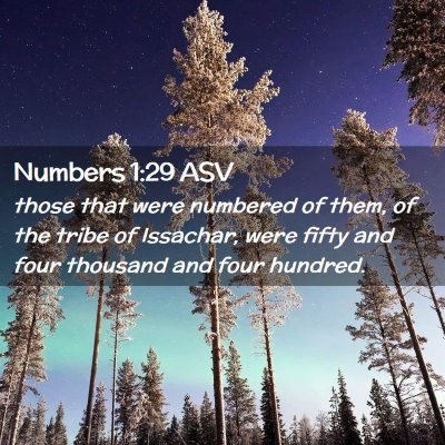 Picture 02 - Numbers 1:29 ASV - those that were numbered of them, of the tribe of - Bible Verse Picture