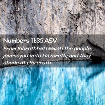 Picture 02 - Numbers 11:35 ASV - From Kibrothhattaavah the people journeyed unto - Bible Verse Picture