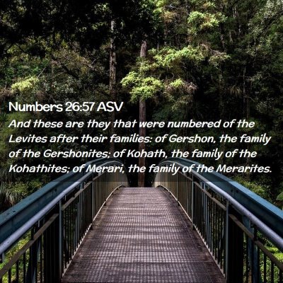 Picture 02 - Numbers 26:57 ASV - And these are they that were numbered of the - Bible Verse Picture