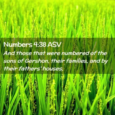 Picture 02 - Numbers 4:38 ASV - And those that were numbered of the sons of - Bible Verse Picture