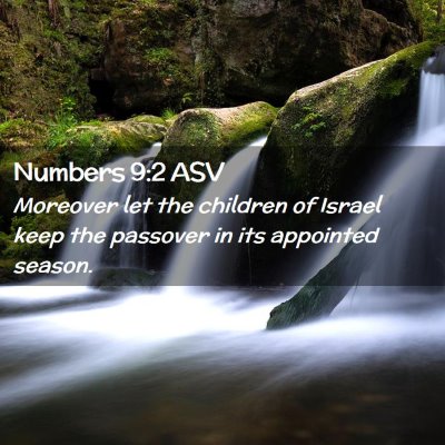 Picture 02 - Numbers 9:2 ASV - Moreover let the children of Israel keep the - Bible Verse Picture