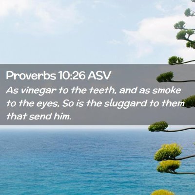 Picture 02 - Proverbs 10:26 ASV - As vinegar to the teeth, and as smoke to the - Bible Verse Picture