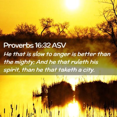 Picture 02 - Proverbs 16:32 ASV - He that is slow to anger is better than the - Bible Verse Picture