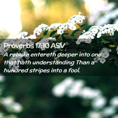 Picture 02 - Proverbs 17:10 ASV - A rebuke entereth deeper into one that hath - Bible Verse Picture