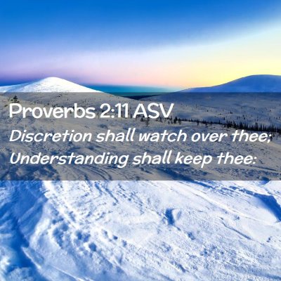 Picture 02 - Proverbs 2:11 ASV - Discretion shall watch over thee; Understanding - Bible Verse Picture