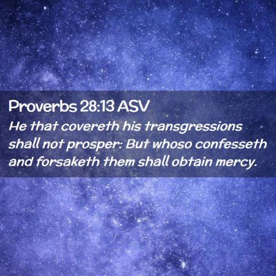Picture 02 - Proverbs 28:13 ASV - He that covereth his transgressions shall not - Bible Verse Picture