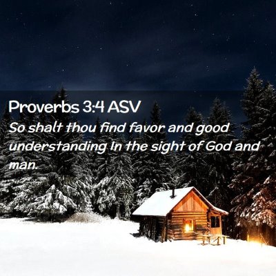 Picture 02 - Proverbs 3:4 ASV - So shalt thou find favor and good understanding - Bible Verse Picture