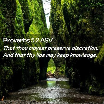 Picture 02 - Proverbs 5:2 ASV - That thou mayest preserve discretion, And that - Bible Verse Picture