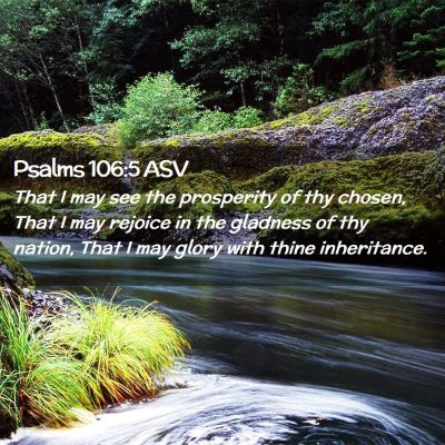Picture 02 - Psalms 106:5 ASV - That I may see the prosperity of thy chosen, That - Bible Verse Picture