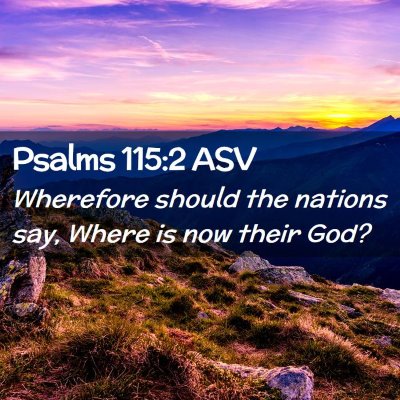Picture 02 - Psalms 115:2 ASV - Wherefore should the nations say, Where is now - Bible Verse Picture