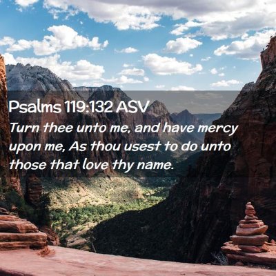Picture 02 - Psalms 119:132 ASV - Turn thee unto me, and have mercy upon me, As - Bible Verse Picture
