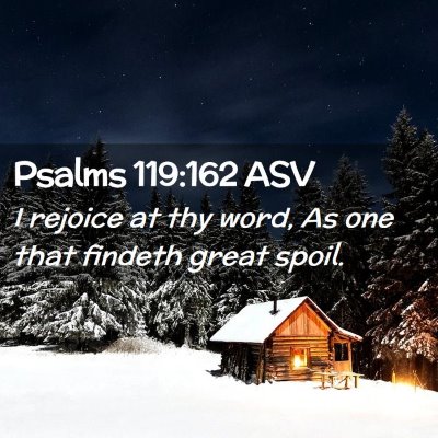 Picture 02 - Psalms 119:162 ASV - I rejoice at thy word, As one that findeth great - Bible Verse Picture