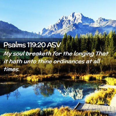 Picture 02 - Psalms 119:20 ASV - My soul breaketh for the longing That it hath - Bible Verse Picture