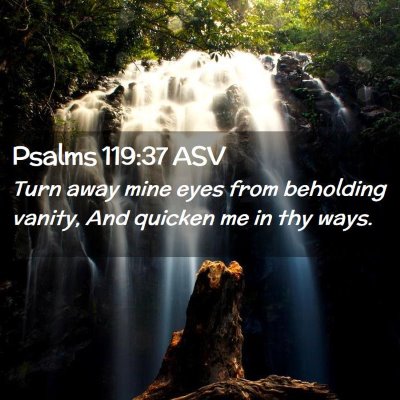 Picture 02 - Psalms 119:37 ASV - Turn away mine eyes from beholding vanity, And - Bible Verse Picture
