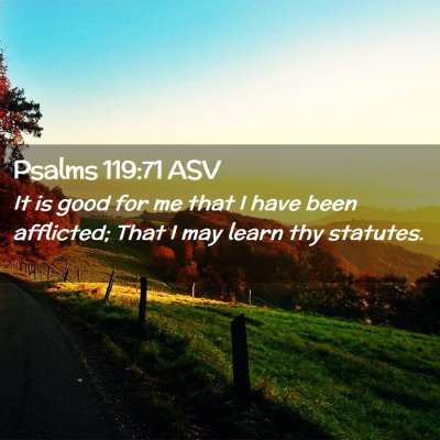 Picture 02 - Psalms 119:71 ASV - It is good for me that I have been afflicted; - Bible Verse Picture