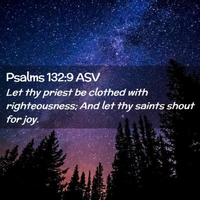 Picture 02 - Psalms 132:9 ASV - Let thy priest be clothed with righteousness; And - Bible Verse Picture