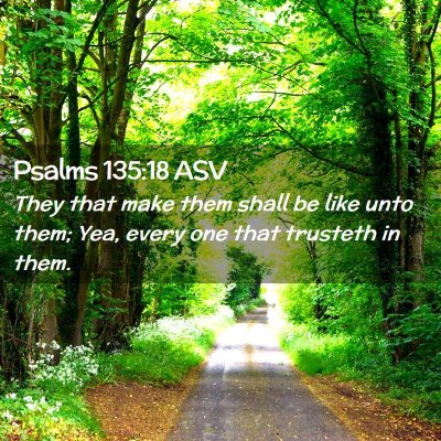 Picture 02 - Psalms 135:18 ASV - They that make them shall be like unto them; Yea, - Bible Verse Picture