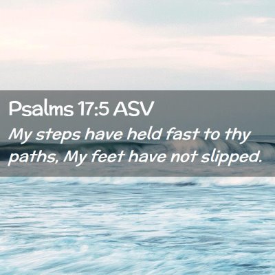 Picture 02 - Psalms 17:5 ASV - My steps have held fast to thy paths, My feet - Bible Verse Picture