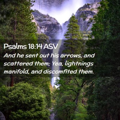 Picture 02 - Psalms 18:14 ASV - And he sent out his arrows, and scattered them; - Bible Verse Picture