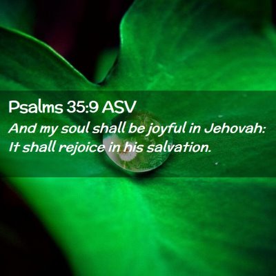 Picture 02 - Psalms 35:9 ASV - And my soul shall be joyful in Jehovah: It shall - Bible Verse Picture