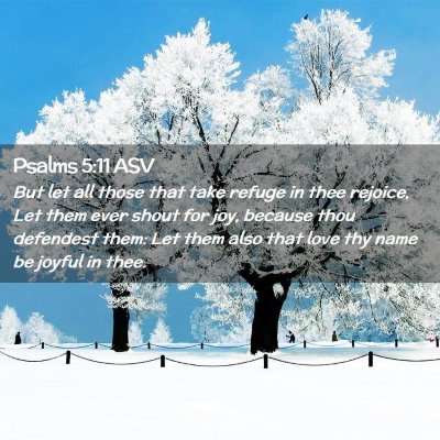 Picture 02 - Psalms 5:11 ASV - But let all those that take refuge in thee - Bible Verse Picture
